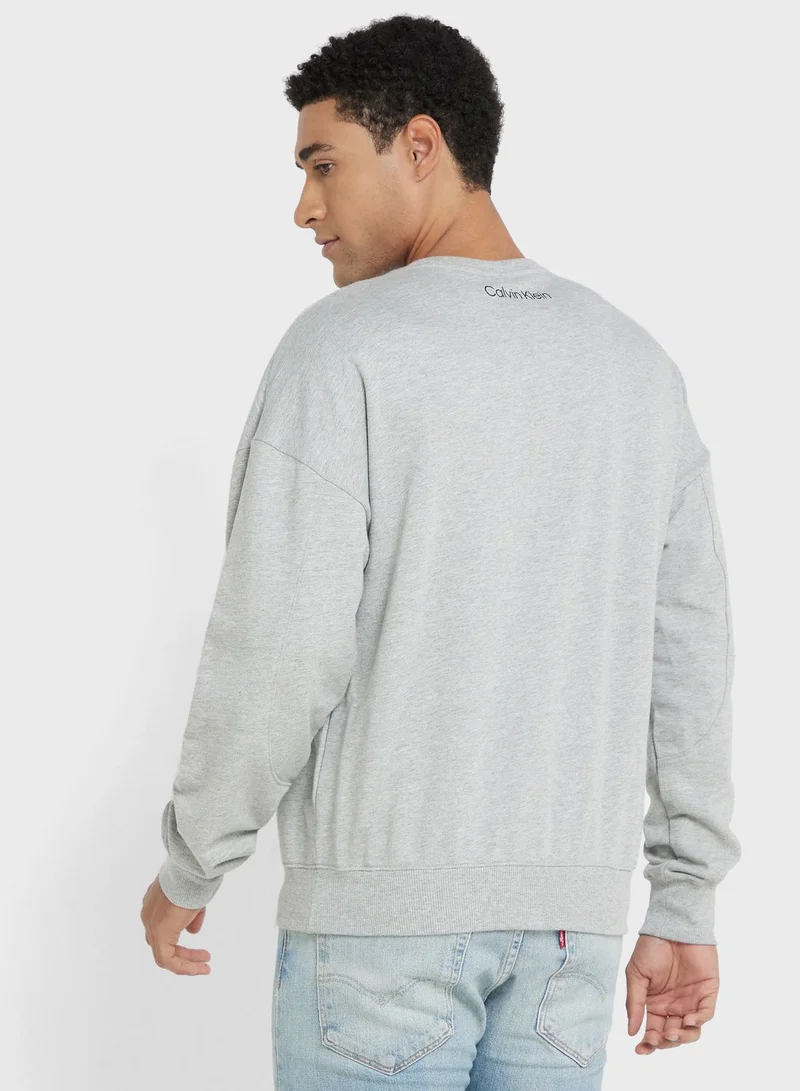 CALVIN KLEIN Logo Crew Neck Sweatshirt