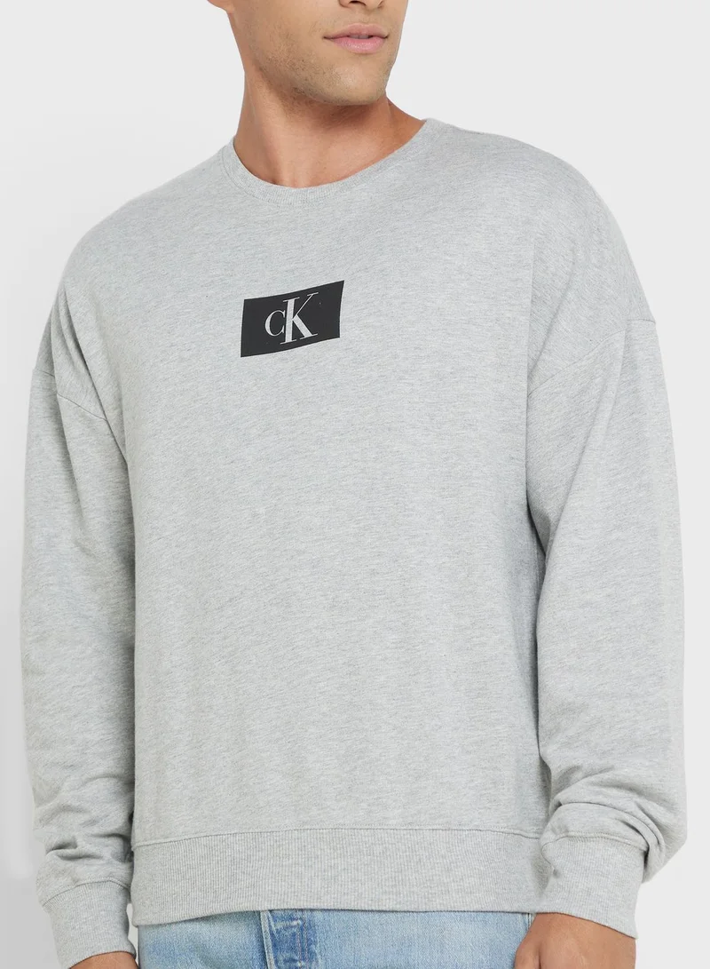 CALVIN KLEIN Logo Crew Neck Sweatshirt