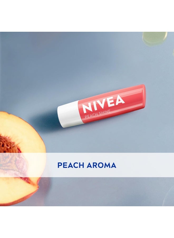 نيفيا مرطب شفاه نيفيا، بنكهة الخوخ الفاكهي، 4.8 جرام (عبوة من قطعة واحدة) - Image 2