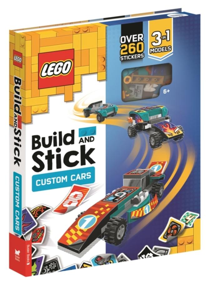 LEGO?? Build and Stick: Custom Cars (Includes LEGO?? bricks, book and over 260 stickers)