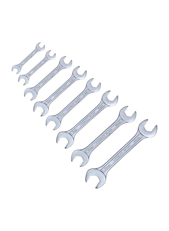 Stanley STANLEY 70-379E 8-piece Matte Finish Chrome Vanadium Steel Double Open-End Spanner Set with Maxi-Drive System, Anti-Slip & Anti-Corrosion properties, GREY  - Image 5
