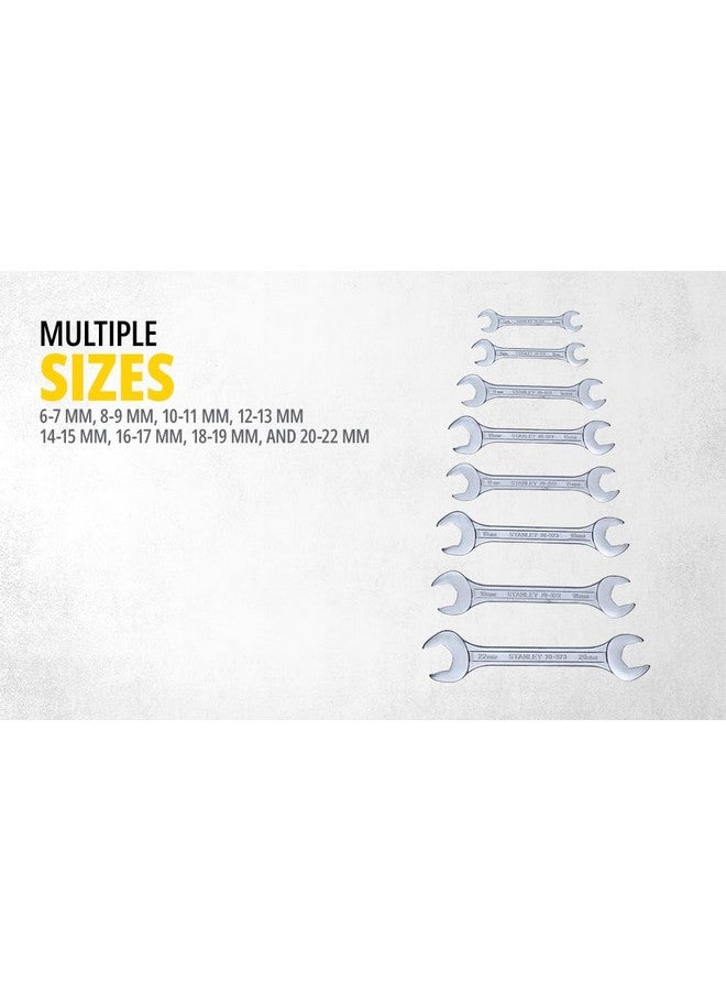 Stanley STANLEY 70-379E 8-piece Matte Finish Chrome Vanadium Steel Double Open-End Spanner Set with Maxi-Drive System, Anti-Slip & Anti-Corrosion properties, GREY  - Image 3