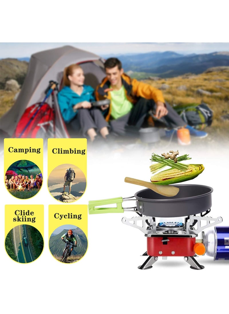 REHTRAD - REHTRAD 8 Pcs Camping Cooking Set，Camping Accessories for Outdoor，Camping Utensils with Carry Bag，Camping Bowl Pot Pan Set - Image 1