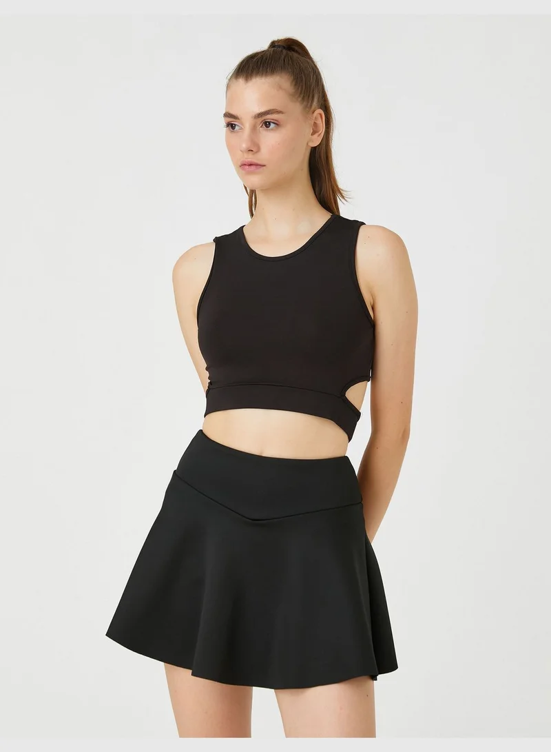 KOTON Sport Bra Cut Out Detail