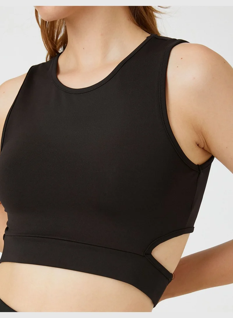 KOTON Sport Bra Cut Out Detail