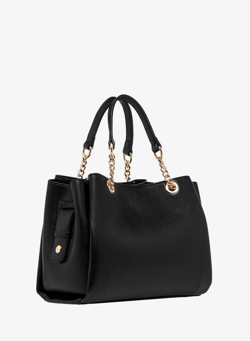 Celeste Solid Tote Bag with Double Handle and Detachable Strap
