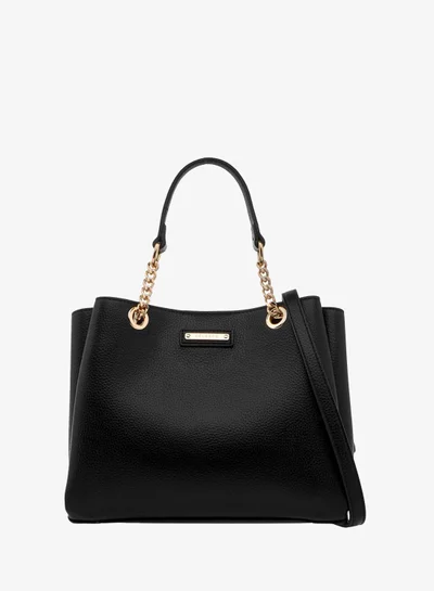 Celeste Solid Tote Bag with Double Handle and Detachable Strap