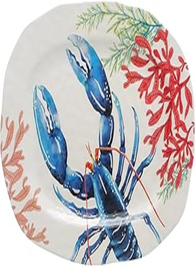 Moments - Moments Melamine Rectangular Plate, 50 cm Size, Multicolor - Image 1