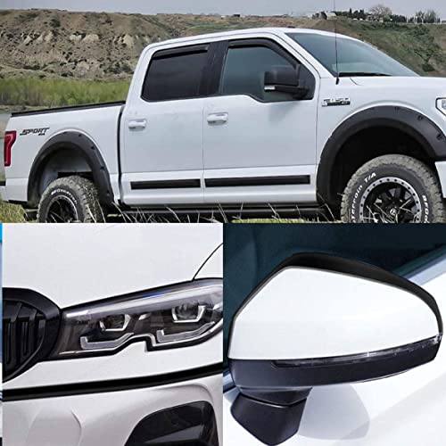 NANSH 16Ft Glossy Black Extra Thick Auto Molding Trim Universal Bumper Window Door Body Side Decorative Strip Scratch-Proof (Width: 5/16inch [8mm]) - Image 2