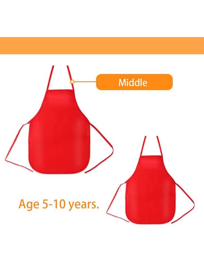 Caydo 15 Pieces Middle Size Kids Painting Apron For Ages 5 To 10 In Kitchen Classroom Community Event Crafts And Art Painting Activity 15 Colors - Image 4