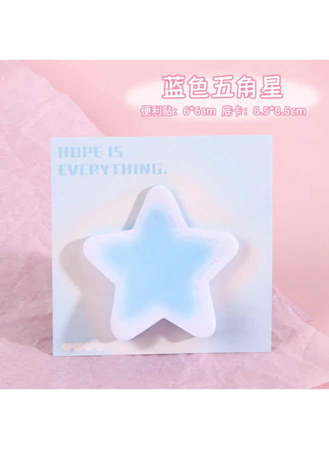 HELPS Colorful Blush Halo Gradient Sticky Notes Customized Special-shaped Heart Strong Sticky Note Paper Stickers Sticky Notes N Times - Image 1
