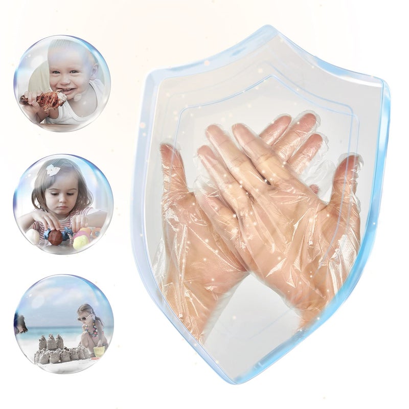 babyease قفازات بابييز القابلة للاستخدام لمرة واحدة للأطفال - عبوة 100 قفاز متعددة الاستخدامات خالية من البودرة، خالية من اللاتكس لتحضير الطعام، الحرف، الرسم واللعب - Image 3
