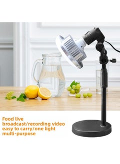 General Live Broadcast Bracket Desktop Gourmet Light Filling Mobile Phone Anchor Net Red Makeup Beauty Video Photography Floor Shooting Light-Light Source Color:150W Three-color Dimming Desktop (sea And Lan  - Image 4