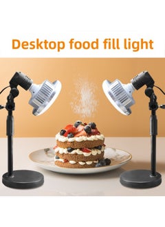 General Live Broadcast Bracket Desktop Gourmet Light Filling Mobile Phone Anchor Net Red Makeup Beauty Video Photography Floor Shooting Light-Light Source Color:150W Three-color Dimming Desktop (sea And Lan  - Image 3
