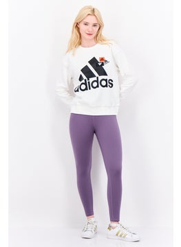 Adidas Women Sportswear Fit Long Sleeve Outdoor Sweatshirt, White  - Image 4