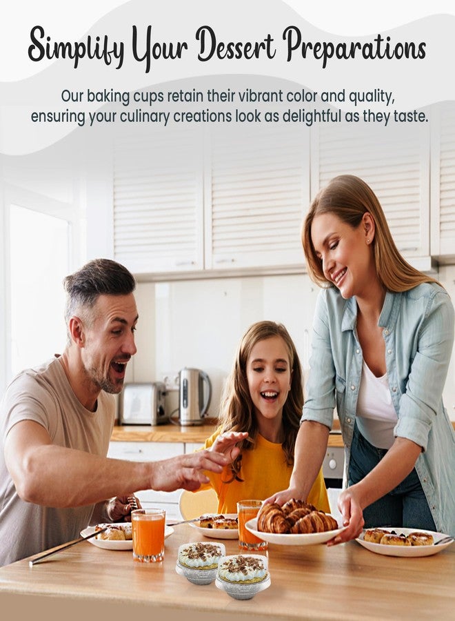 KitchenDance.com KitchenDance Disposable Aluminum Mini Tart Pans with Lid - 3 Inches Round Aluminum Foil Mini Pie Pan, Non-Stick Baking Pan Perfect for Baking, Storing, Preparing Food, #301P, Pack of 100 - Image 4