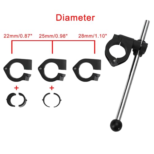 Areyourshop Universal Motorcycle Adjustable Windshield Wind Screen for Motorcycle with 22MM 25MM 28MM Handlebars for Yamaha for Kawasaki for Suzuki, for Honda CBR600RR CB1000R - Image 3
