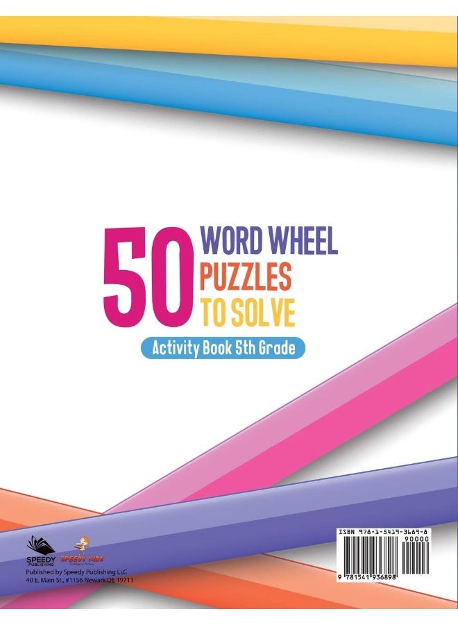 50 Word Wheel Puzzles to Solve: Activity Book 5th Grade  - Image 2