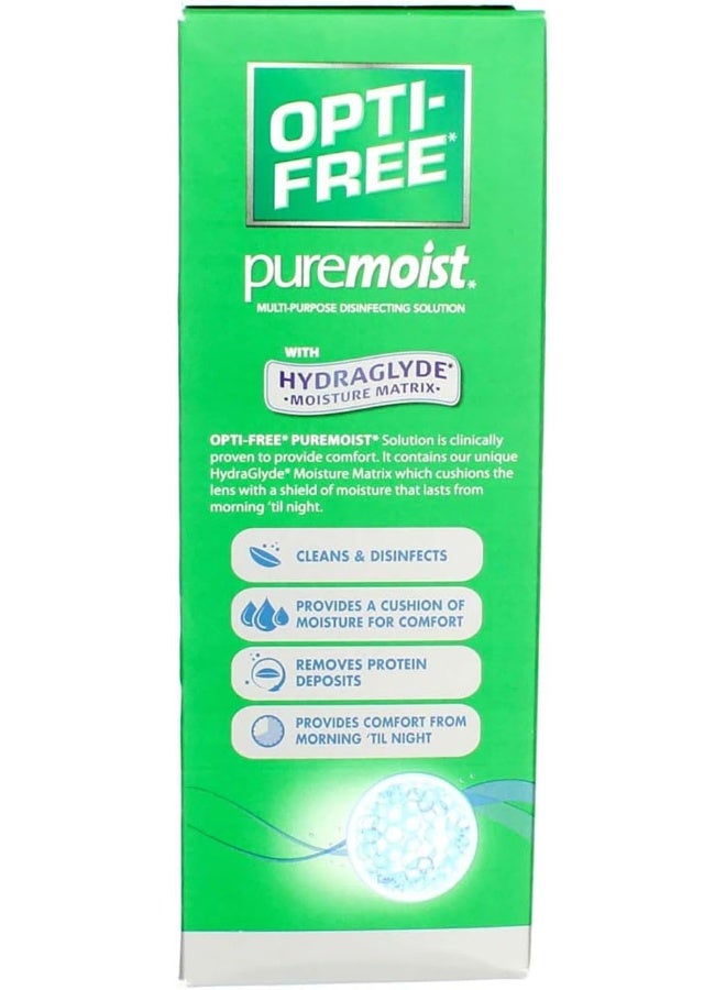 Opti-Free Puremoist Multi-Purpose Disinfecting Solution with Lens Case, 10-Ounces, 10 FL Oz (Pack of 1) - Image 2