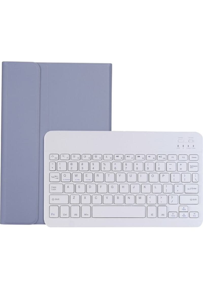 Purple Tablet Case: Premium Leather Material, Built-in Bluetooth Keyboard - Precise Cutouts, Magnetic Closure for Samsung Tab S6 Lite for On-the-go Productivity & Tablet Protection - Image 2