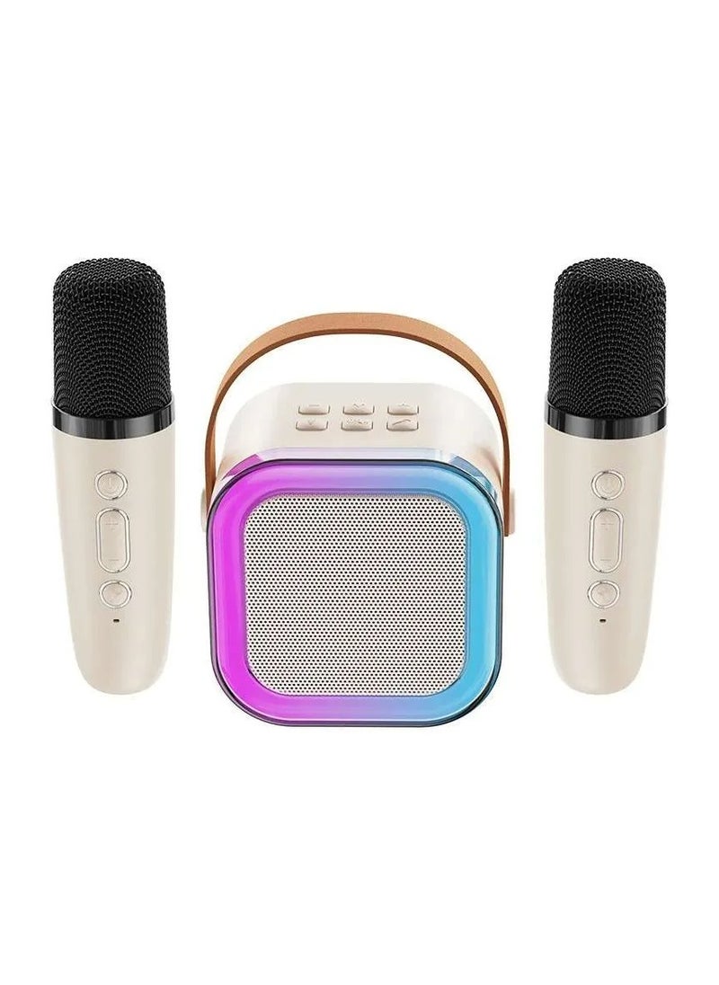 TOY GARDEN K12 Portable Karaoke Machine Bluetooth 5.3 PA Speaker System 2 Wireless Microphones Home Family Singing Gifts for Children  - Image 1
