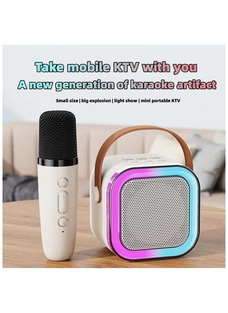TOY GARDEN K12 Portable Karaoke Machine Bluetooth 5.3 PA Speaker System 2 Wireless Microphones Home Family Singing Gifts for Children  - Image 4