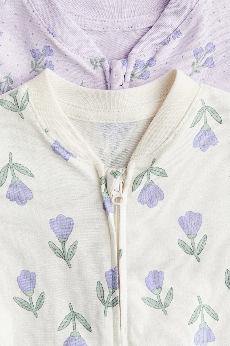 H&M 2-pack patterned cotton pyjamas