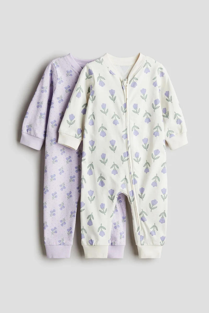 H&M 2-pack patterned cotton pyjamas