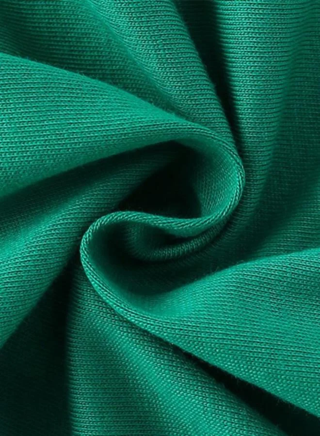 YUNIQEE Green Printed Short Sleeve Crew Neck T-Shirt