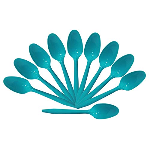 DADDY - G Unbrekable ABS Stylist Plastic Spoon Set - Pack of 10,Multicolor - Image 2