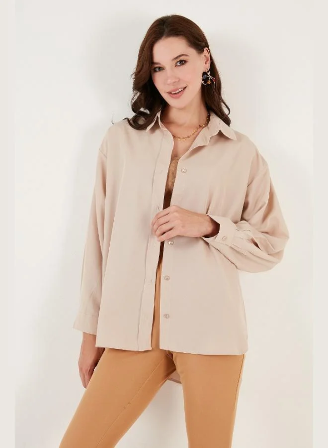 ليلا قميص نسائي قطني واسع من ليلا