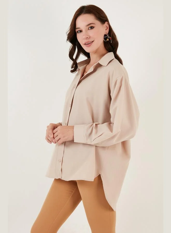 ليلا قميص نسائي قطني واسع من ليلا