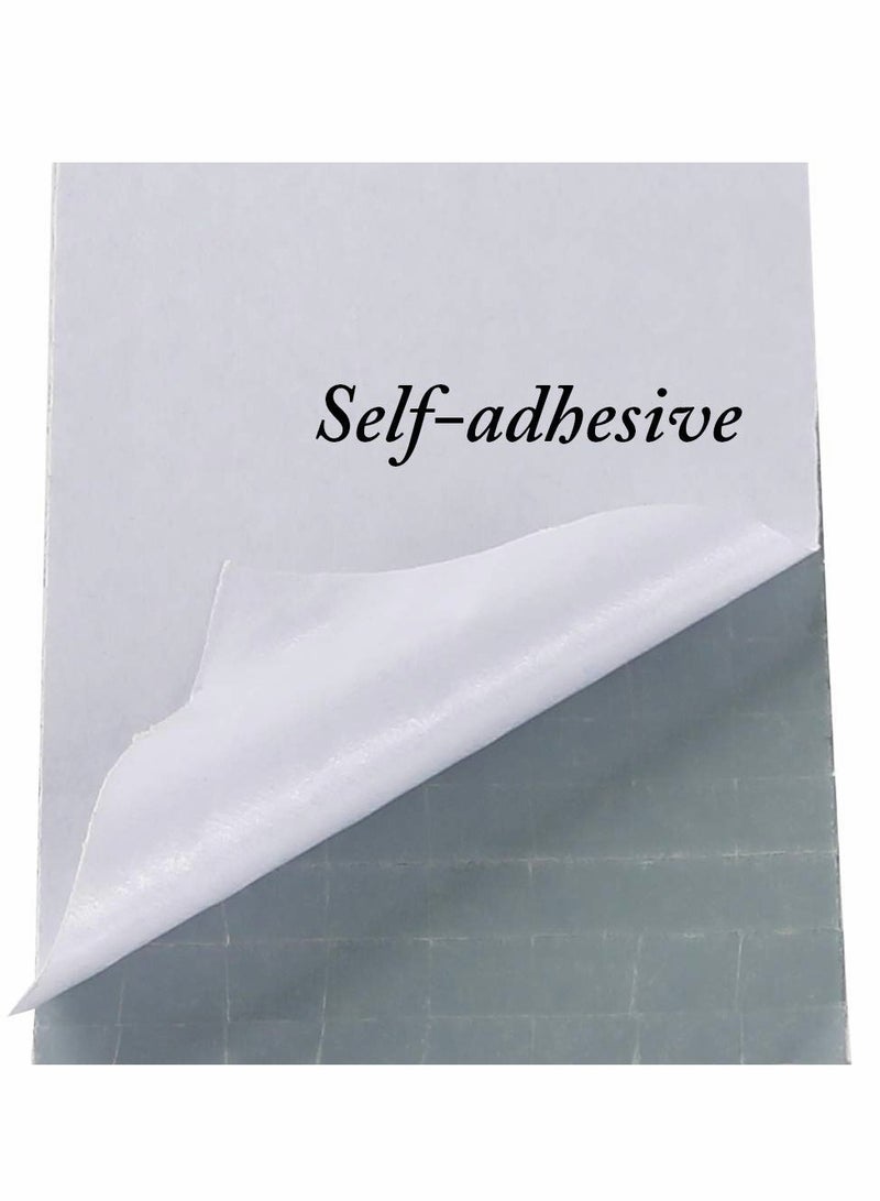 Barakah 1464 Pieces Self Adhesive Mini Square Glass, Decorative Craft DIY Accessory Mirrors Mosaic Tiles Silver - Image 4