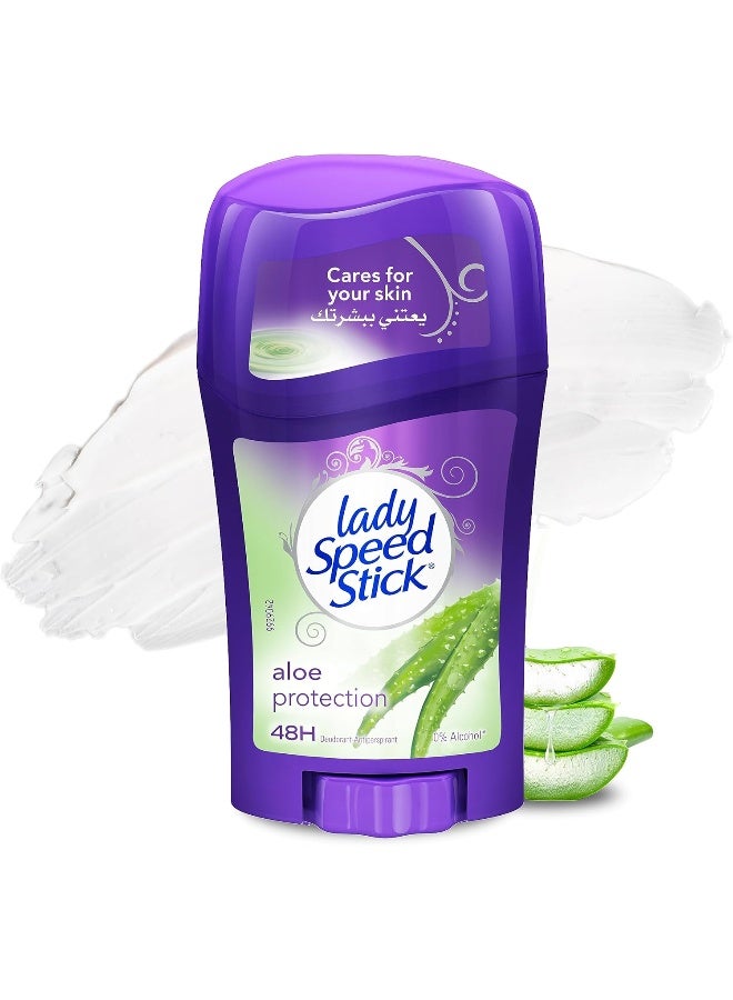 Lady Speed Stick Aloe Sensitive, Antiperspirant Deodorant, 45G - Image 1