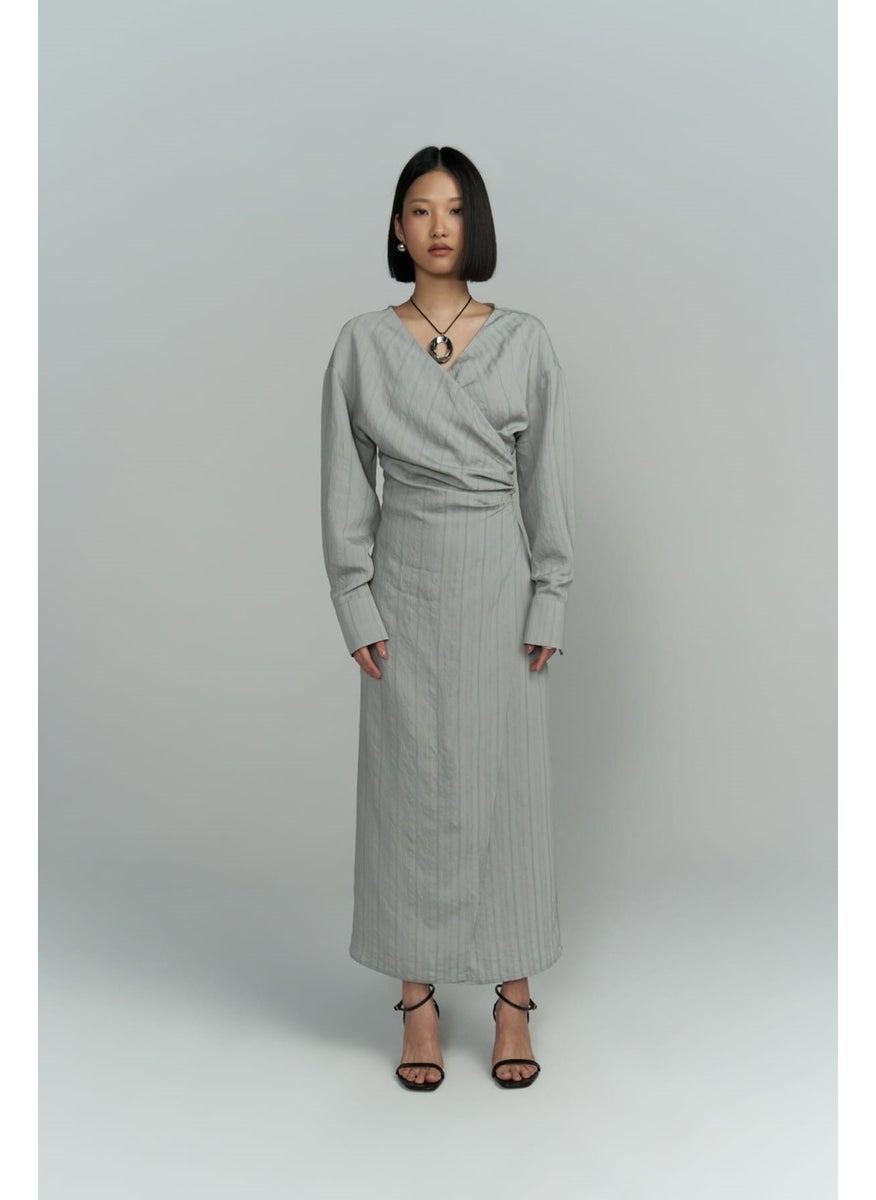 Collection Bella Midi Length Gray Dress - pzsku/Z9F349D6DAD6814142A53Z/45/_/1727880838/2157a572-97b8-4995-8419-1ca472c863ca