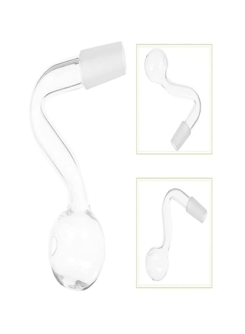 8 قطع 14 ملم زجاج صغير تدفق أنابيب، تدفق أنابيب المياه مضخة المياه المائية الأنابيب فلتر الأنابيب المائية، Skimmer سطح، AquariumPlanted خزان الأسماك أكواب المياه ملحقات Tankessors, for Fish Tank - Image 3