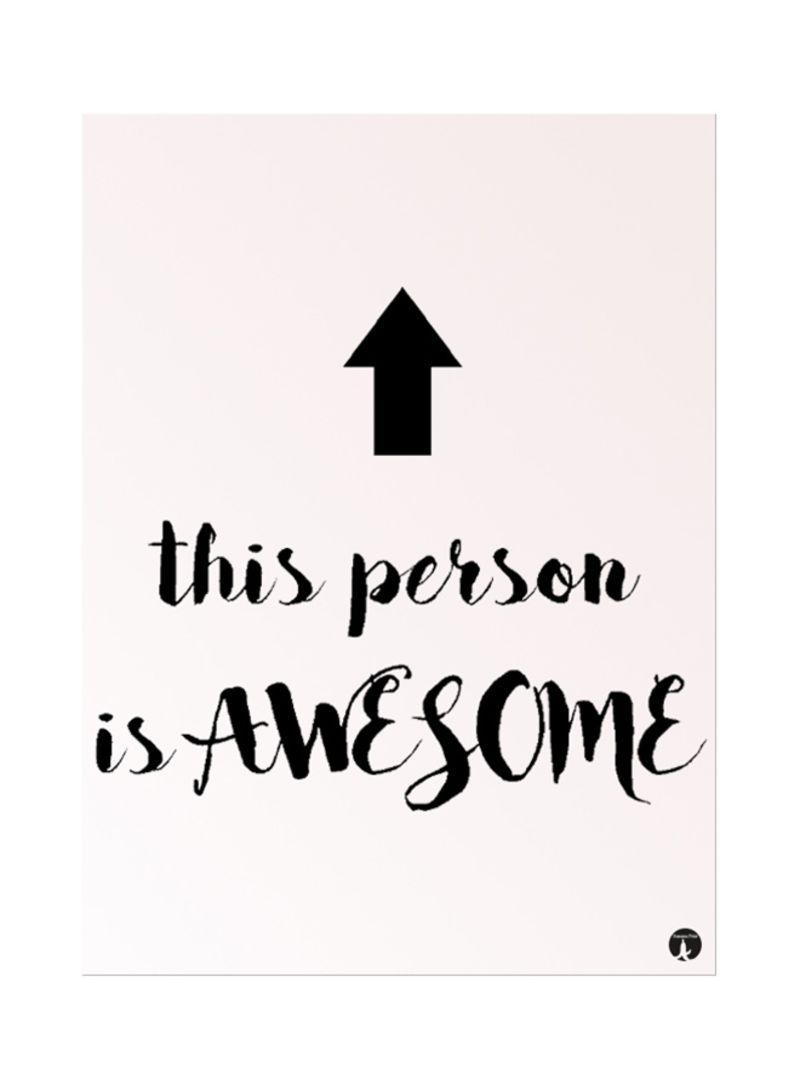 RKN English Phrases Mouse Pad Beige/Black
