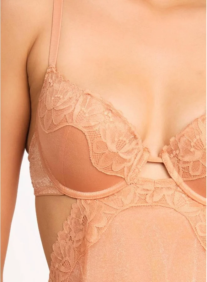 لا سينزا La Senza Demi Wavy Lace Trim Babydoll
