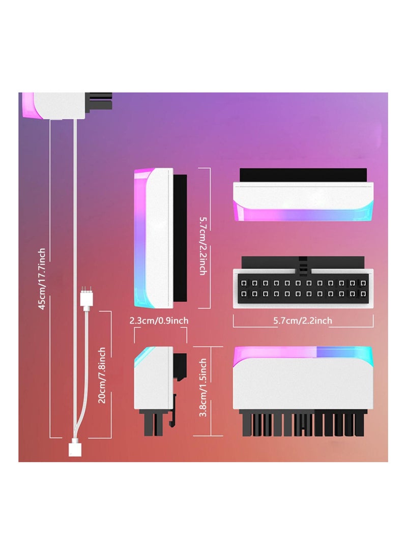 4-Pin 90 Degree ATX 24-Pin Female to Male Power Plug Adapter, Compatible with Most ATX Motherboards and PSUs for Desktop PC Power Supply.  - Image 4