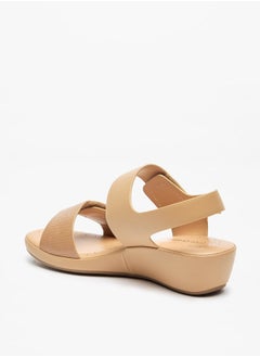 Le Confort Women Textured Slip-On Sandals with Hook and Loop Closure  - Image 2