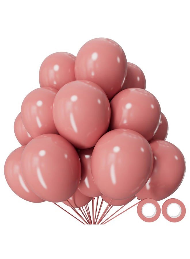 KUULBELA 110Pcs Dusty pink Balloons for Weddings Birthdays Party Decorations - Image 1