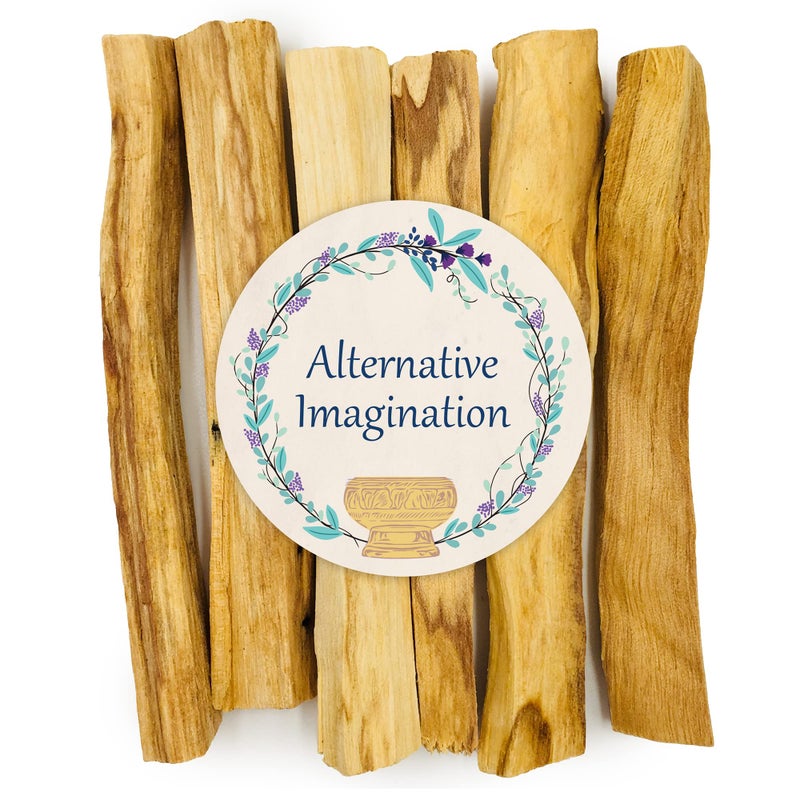 Alternative Imagination Palo Santo Sticks - Incense Sticks for Spiritual Cleansing, Stress Relief, Meditation Accessories, Home Fragrance - Sustainably Wild Harvested - Pack of 6 - Alternative Imagination - Image 1