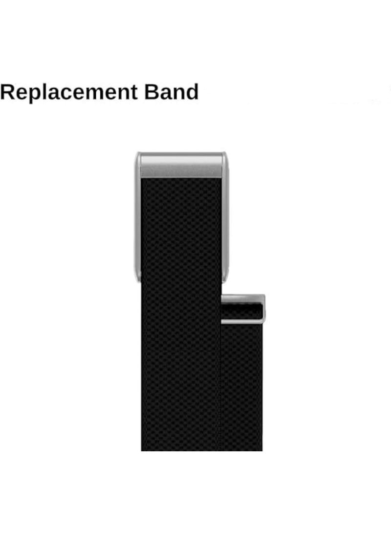 اووكاي سوار بديل من النايلون المرن متوافق مع جهاز تتبع اللياقة البدنية Whoop MG القابل للارتداء، ملحقات للرجال والنساء، سوار معصم عصري قابل للتعديل، قابل للتنفس، مريح وسهل الاستخدام (أسود) - Image 2