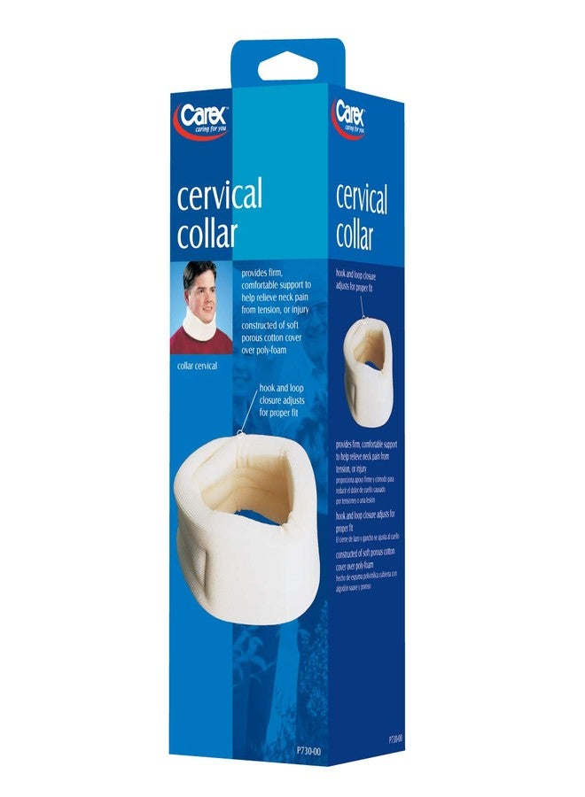 Carex Cervical Collar For Neck Pain - Neck Brace For Neck Pain Relief - Neck Collar After Whiplash or Injury, Made Of Soft Cotton - Image 3