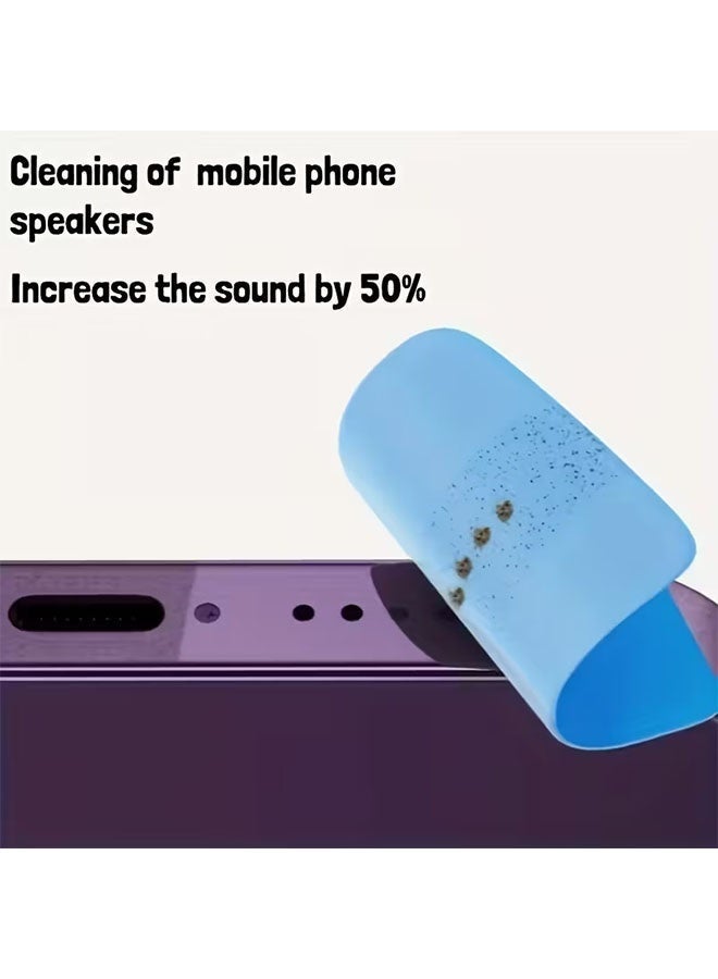 10 قطع أداة متعددة الاستخدامات لإزالة الغبار - تزيل الغبار العالق من شبكة السماعات، ومنفذ الشاحن، والجاك، والفجوات الإلكترونية لتحقيق صوت صافٍ كالبلور، وإصلاح الصوت المكتوم للهاتف - Image 3