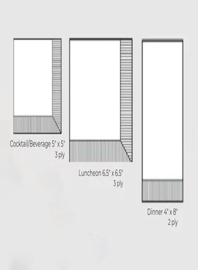 بوسطن انترناشيونال مناديل كوكتيل من مجموعة IHR Ideal Home، عبوة مناديل ورقية للاستخدام مرة واحدة، 3 طبقات، 5 بوصات × 5 بوصات، لون أخضر بنقشة الطيور - Image 3