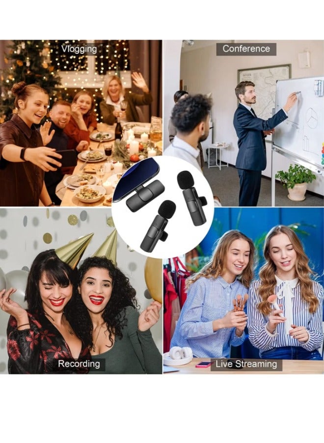 Professional Wireless Lavalier Lapel Microphone for iPhone, iPad - Cordless Omni directional Condenser Recording Mic for Interview Video Podcast Vlog YouTube - Image 4