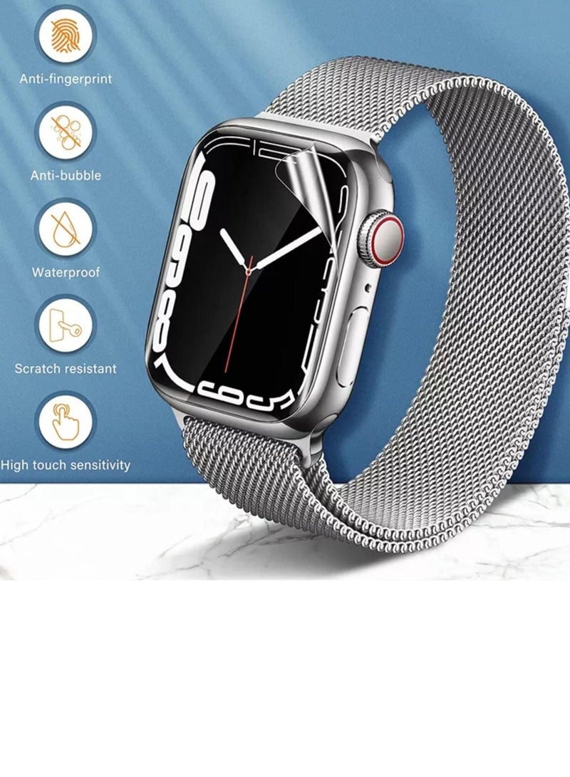 5 pieces of transparent hydrogel screen protection for Apple Watch Series 8 size 41mm - Image 2