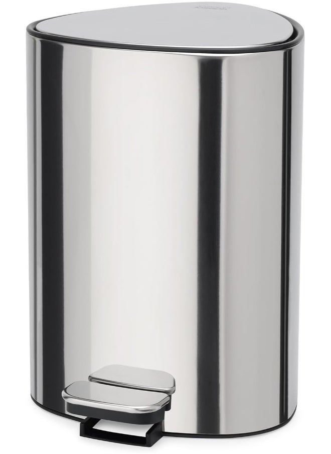 Joseph Joseph Joseph Joseph Easystore Luxe Stainless Steel 5 Litre Pedal Bin With Bin Liner Storage, Soft-Close Lid, Removable Inner Bucket, For Bathroom, Bedroom, Office  - Image 1