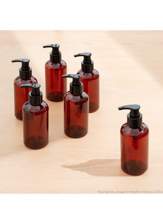 6 Pack Amber Plastic Pump Bottlesrefillable Plastic Pump Bottles For Dispensing Lotionsshampooshand Sanitizer And More (12 Ounce) - pzsku/Z9F356D61ED0A9AB17E00Z/45/_/1706506553/c3121482-2c34-4dd3-9c9e-02efad3a61a8